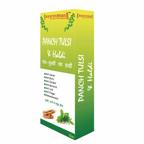 AYURVIDHAN PANCH TULSI & HALDI Oral Drops